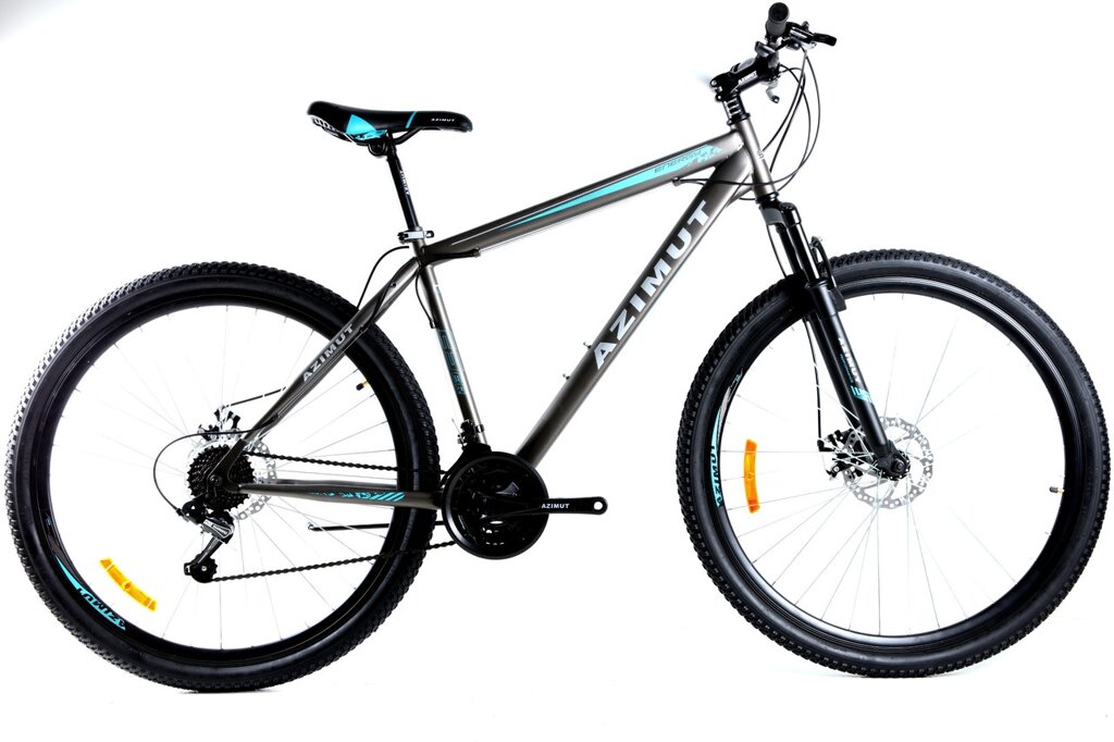Велосипед Azimut Energy 26D 21" 2021 голубой от компании velo-life велосипеды - фото 1