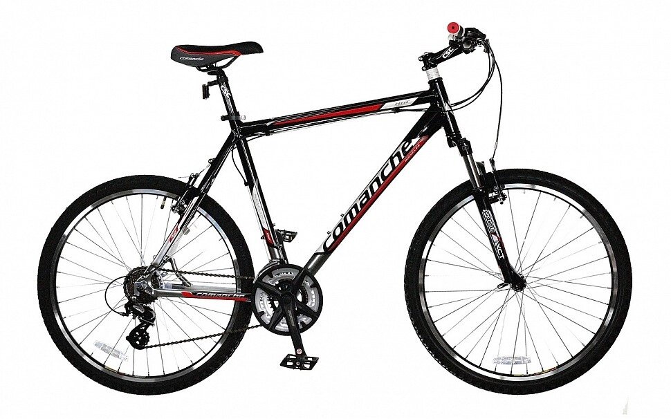 Велосипед горный алюминиевый 26' Comanche Niagara M 22", черный-красный ##от компании## velo-life велосипеды - ##фото## 1