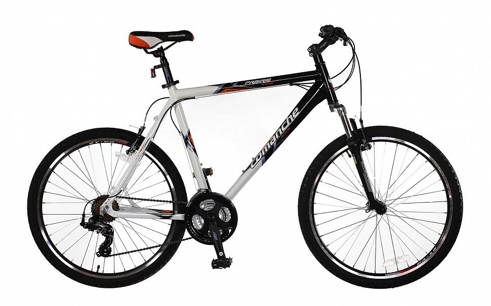 Велосипед горный алюминиевый 26' Comanche Prairie Comp M 22", черный-оранжевый ##от компании## velo-life велосипеды - ##фото## 1