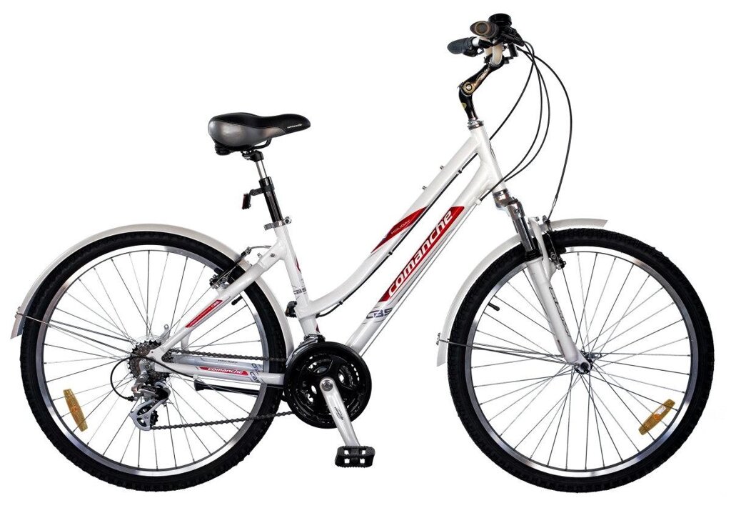 Женский городской велосипед Comanche Holiday L 1.0 16", белый-красный ##от компании## velo-life велосипеды - ##фото## 1