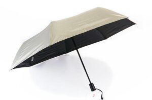 Однотонна бежева полегшена парасолька атвомат