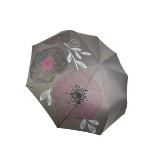 Сіра складана жіноча парасолька
