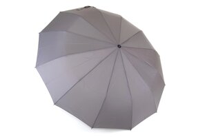 Сіра підсилена парасолька на 12 шпиць