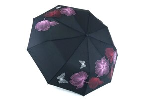 Складана чорна жіноча парасолька