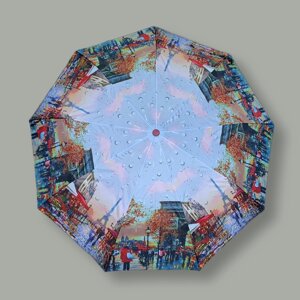 Стильна жіноча парасолька з малюнками міст