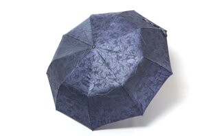 Жіноча блакитна красива парасолька зі щільною тканиною жакард