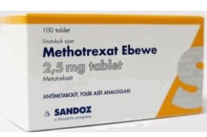 Метотрексат 2,5мг 100таб