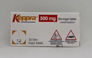 Кеппра (Леветірацетам) 500мг, 50таб