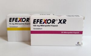 Ефексор XR (Венлаксин, Efexor XR) 75мг/150мг, 28таб