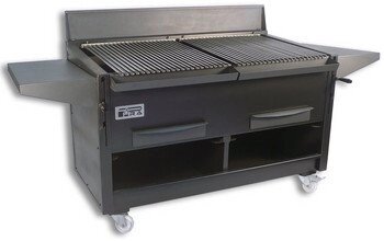 Гриль вугільний BBQ-40 BLACK PIRA (підлоговий) від компанії PROFTechnika - фото 1