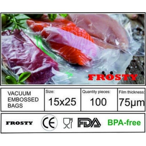 Пакети вакуумні гофровані 01525 FROSTY 15X25 100 шт. від компанії PROFTechnika - фото 1