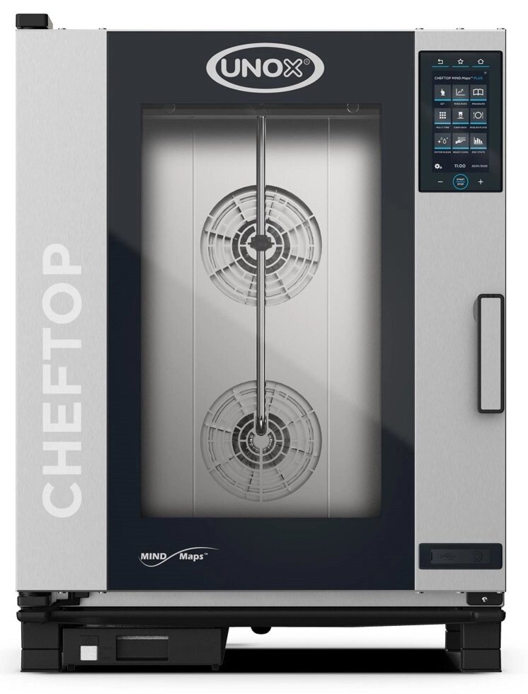 Пароконвектомат XEVC1011GPRM CHEFTOP PLUS Unox (газ) від компанії PROFTechnika - фото 1