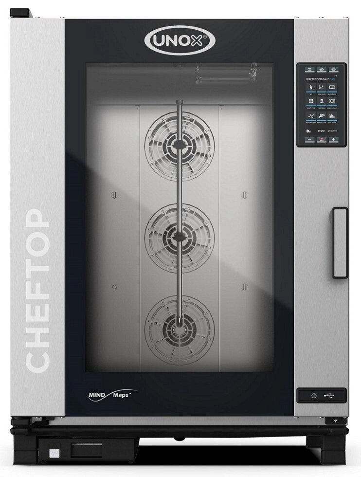 Пароконвектомат XEVC1021GPRM CHEFTOP PLUS Unox (газ) від компанії PROFTechnika - фото 1