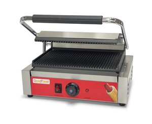 Професійний контактний гриль ECG11 Panini RED GoodFood (притискний) із пружиною