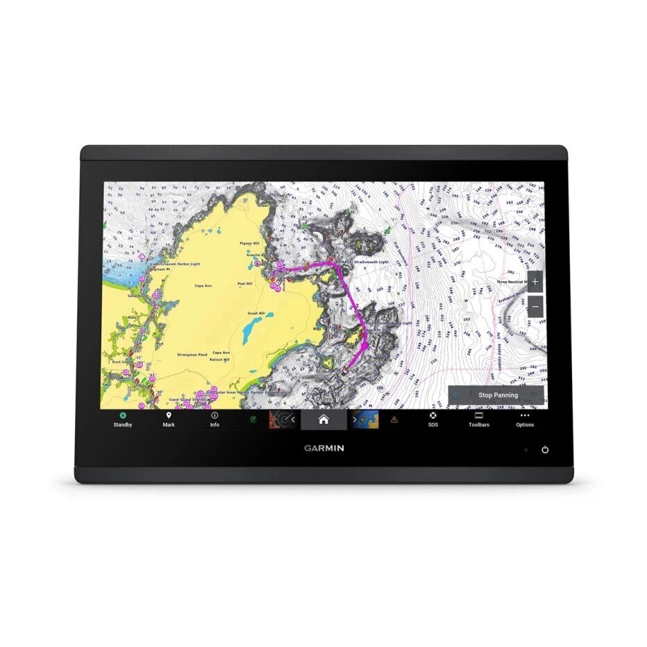 Ехолот-картплотер Garmin GPSMAP 1643xsv з датчиками SideVü, ClearVü, CHIRP і картою NAVIONICS+ від компанії Garmin-ukraine - фото 1