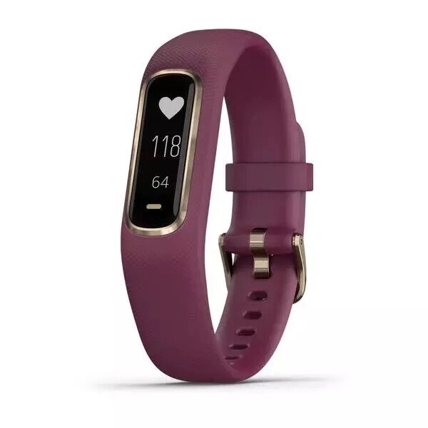 Фітнес-браслет Garmin Vivosmart 4 червоний/золотий, Small/Medium від компанії Garmin-ukraine - фото 1