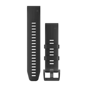 Ремінець Garmin QuickFit 22 для годинників Fenix 5/5 Plus, Approach S60, Fenix 6, Quatix 6 та інших, чорний