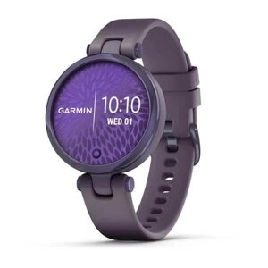 Смарт-годинник Garmin Lily Sport Midnight Orchid з темно-фіолетовим корпусом та силіконовим ремінцем