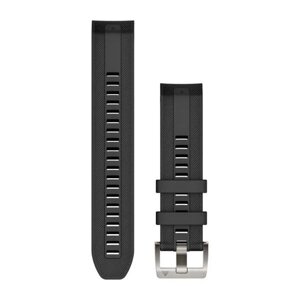 Ремінець Garmin QuickFit 22 для годинників MARQ/MARQ (Gen 2), чорний силіконовий