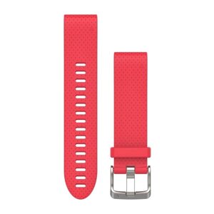 Ремінець Garmin QuickFit 20 для годинників Fenix 5S червоний силіконовий