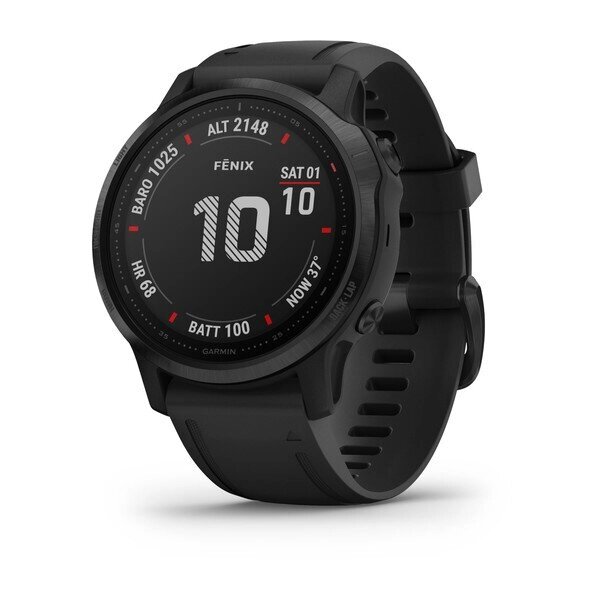 Смарт-годинник Fenix 6S Pro чорний з чорним ремінцем від компанії Garmin-ukraine - фото 1