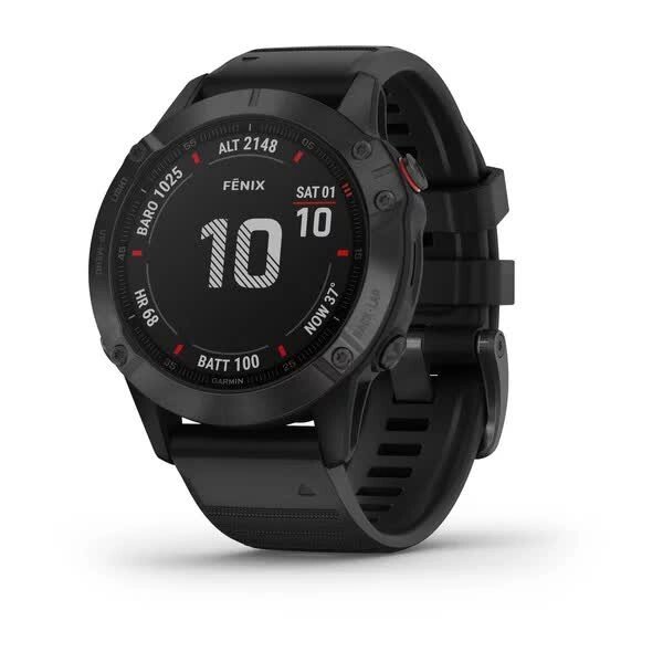 Смарт-годинник Garmin Fenix 6 Pro чорний з чорним ремінцем від компанії Garmin-ukraine - фото 1