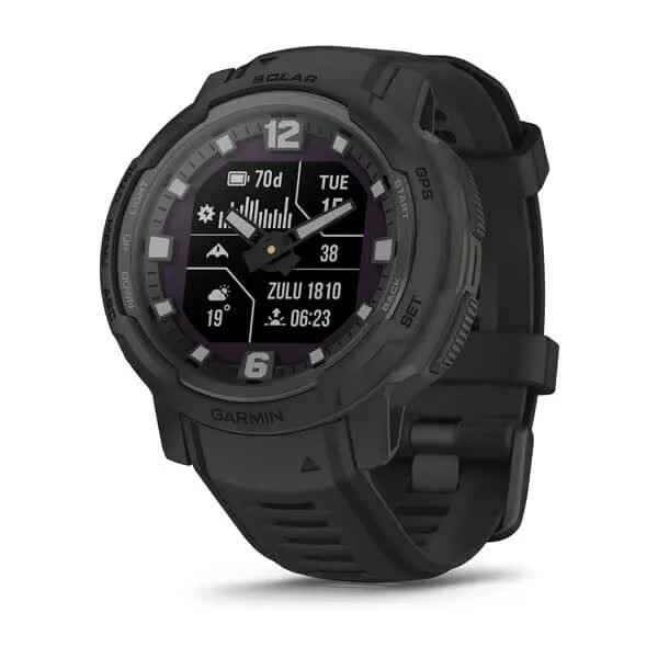 Смарт-годинник наручний Garmin Instinct Crossover Solar - Tactical Edition чорний від компанії Garmin-ukraine - фото 1