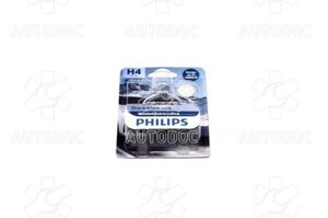 Лампа розжарювання H4 12V 60/55W WhiteVision ULTRA +60 (4200K) (1шт) (вир-во Philips)