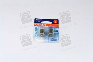 Лампа допоміжн. освітлення R10W 12V 10W ВА15s (2 шт) blister (вир-во OSRAM)