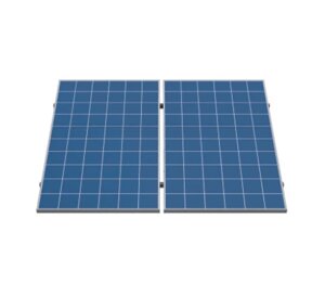Алюмінієва система кріплення для сонячних панелей на 2 фотомодуля на дах