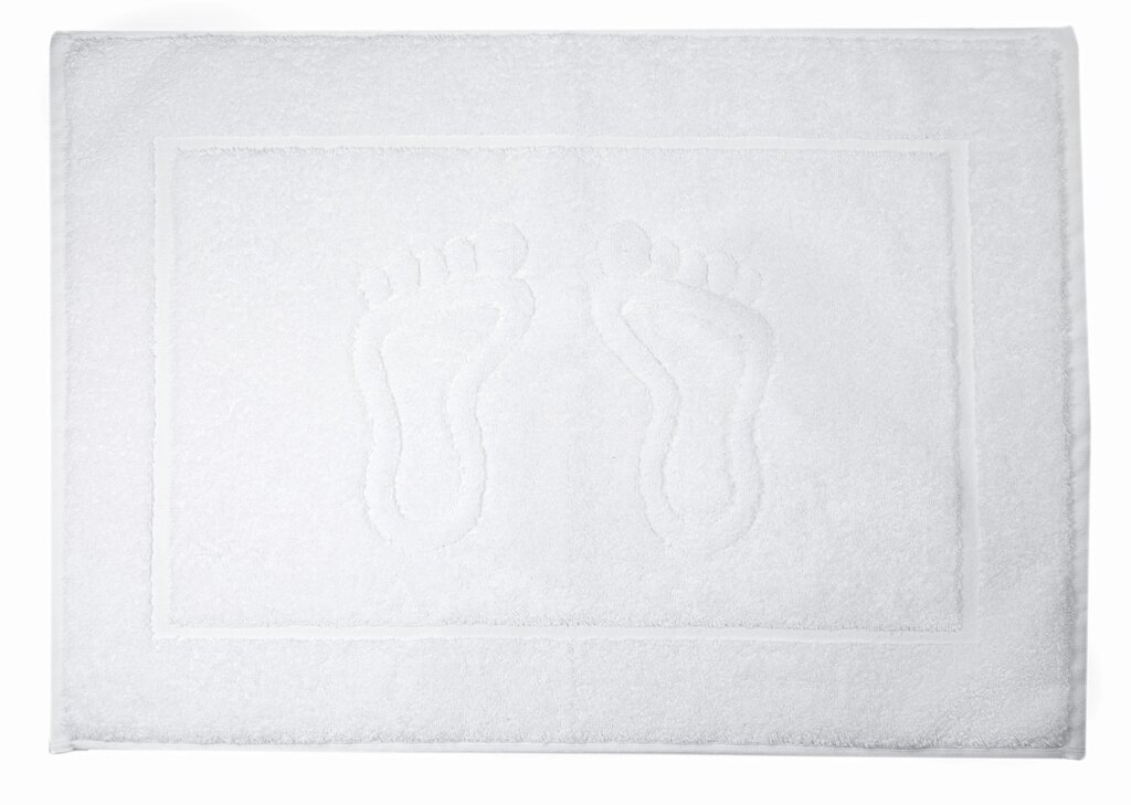 Махровий рушник для ніг 50х70 см Білий 800 г/м2 100% бавовна Узбекистан від компанії IDEAL TEXTILE: махрові рушники, халати, постільна білизна - фото 1