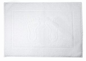 Махровий рушник для ніг 50х70 см Білий 800 г/м2 100% бавовна Узбекистан