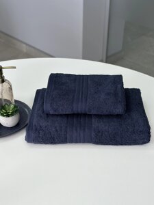 Набір махрових рушників 50x90+70х140 см Індія 500 г/м2 графіт