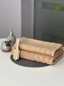 Рушник махровий Косичка 50х100 см 100% бавовна 500 г/м2 бежевий