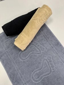 Махровий килимок для ніг сірий 50х70 см 700 г/м2