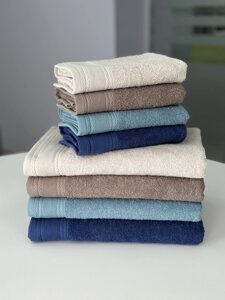 Комплект махрових рушників BREEZE 50x90+70х140 см 100% бавовна 450 г/м2 бежевий в Чернівецькій області від компанії IDEAL TEXTILE: махровые полотенца, халаты, постельное белье