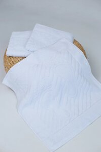 Махровий рушник для ніг 50х50 см Білий 700 г/м2 100% бавовна Узбекистан