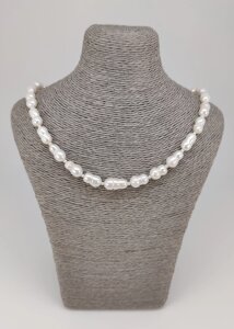 Намисто з натуральних білих перлів "Барокко"довжина 42,0 см) арт. 04150