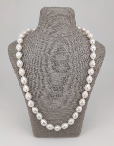 Намисто з натуральних білих перлів (довжина 50,0 см) арт. 04149