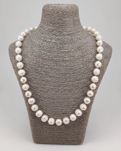 Намисто на струні з натуральними перлами (довжина 47,5 см) 04973