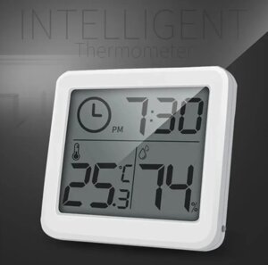Годинник настільний/настінний з датчиком температури та гігрометром арт. 04570