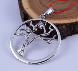 Кулон срібний "Дерево життя" з цирконієм 925 проби арт. 01198