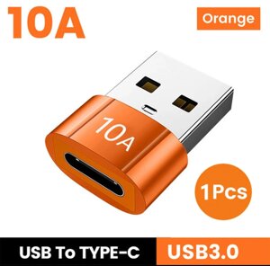 Перехідник з USB 3,0 на Type C OTG 10A, перехідник з USB-C «мама» на USB-А «тато», адаптер арт. 05676