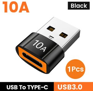 Перехідник з USB 3,0 на Type C OTG 10A, перехідник з USB-C «мама» на USB-А «тато», адаптер арт. 05678