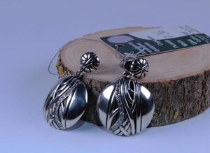Сережки-гвоздики Срібло "Глазго" з цирконієм 925 зразків.