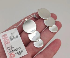 Сережки-підвіски срібні "Монетки" 925 проби арт. 04763