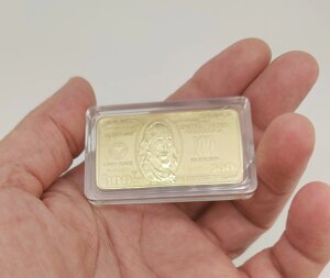 Сувенір "Золоті 100 доларів" арт. 01228