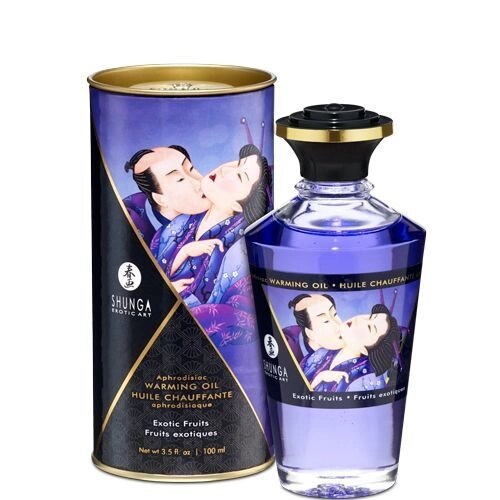 Олія Shunga Aphrodisiac Warming Oil Exotic Fruits 100 мл - CherryLove