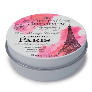 Масажна свічка Petits Joujoux Paris Vanilla and Sandalwood з афродизіаками 43 мл - CherryLove