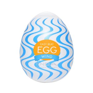 Мастурбатор-яйце Tenga Egg Wind із зигзагоподібним рельєфом - CherryLove